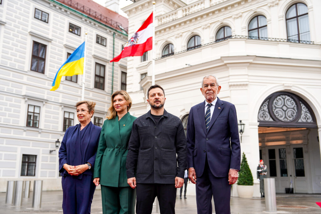 Ukrainian President Volodymyr Zelenskyy Meets Austrian President Van der Bellen