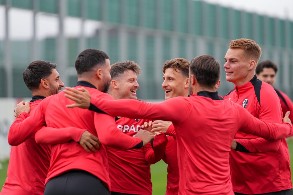 Training of SC Freiburg before Europa League (Germany) 2025/26