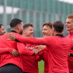 Training of SC Freiburg before Europa League (Germany) 2025/26